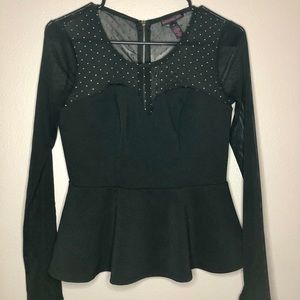 PEPLUM BLOUSE- NEW